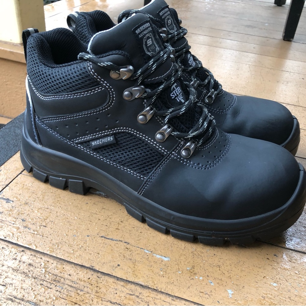 Sketchers steel toe ankle boots